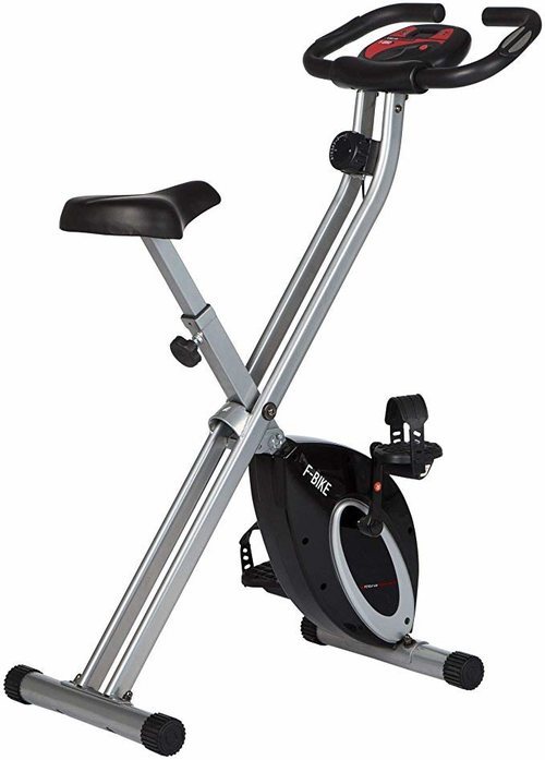 Bicicleta estática plegable Ultrasport para un ejercicio completo en casa sin ocupar mucho espacio.